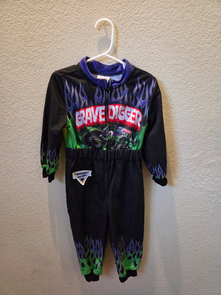 Monster Jam Grave Digger Coveralls (Size 2T)