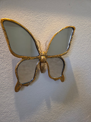 Gold Butterfly Wall Mirror