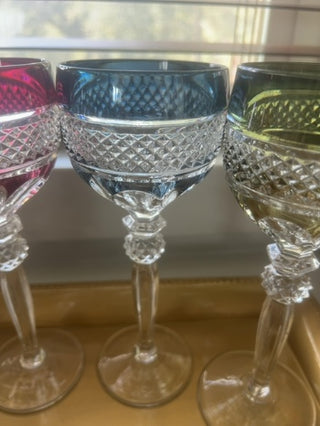vintage Riekes-Crisa Williamsburg set of 4 wine glasse