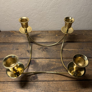 Vintage Partylite Brass Quartet Candleholder RCD|131401