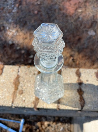 vintage 14 3/8” Anchor Hocking Wexford clear glass decanter