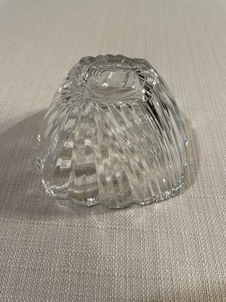 MIKASA LEAD CRYSTAL SWIRL BOWL  RSV