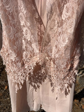 Vintage After Dark Lace Formal Dress