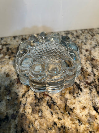 Vintage Glass Pilar Candle Holder    MTS