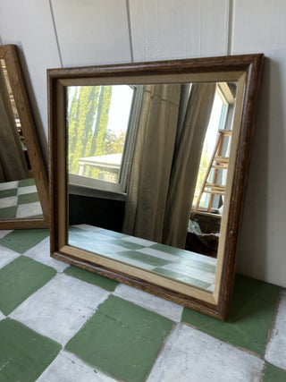 Vintage Wooden Mirror/Square|83654