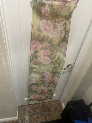 Long Sheer floral scarf #62 VV MTS|63258