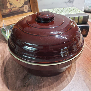 Vintage Stoneware Bean Pot - USA RSV