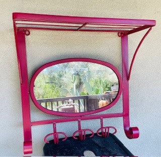 Red Iron Rack with Mirror RCD|74656