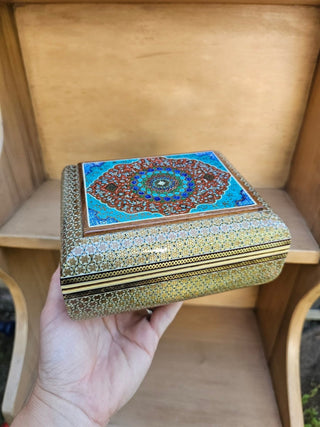 Handmade Khatam Jewelry Box 0SW RSV