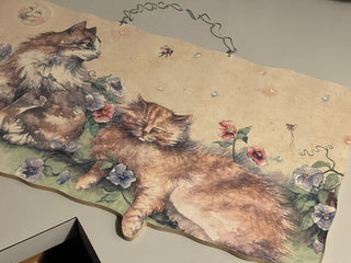 16"x8.5" Spring Cats Wall Decor--SP MTS