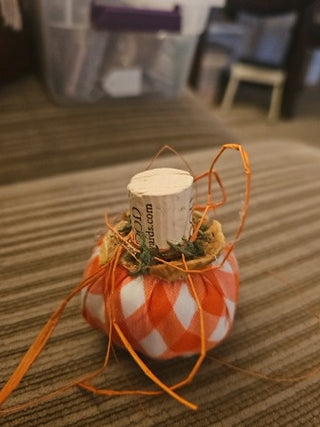 AD. Orange Checkered Pumpkin