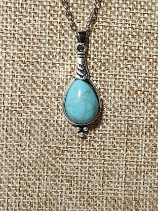 Fashion jewelry turquoise necklace and earrings RCD