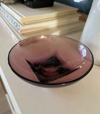 MCM purple glass bowl RSV