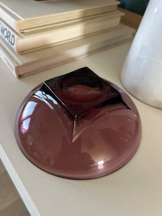 MCM purple glass bowl RSV