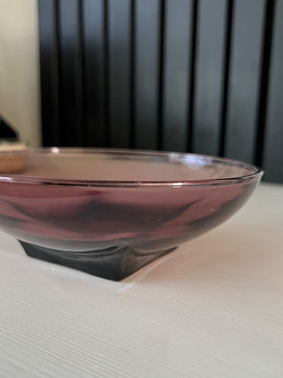 MCM purple glass bowl RSV