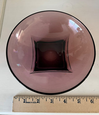 MCM purple glass bowl RSV