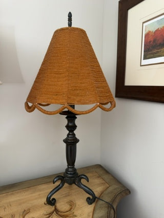 AJ - Metal Lamp with Beaded Shade