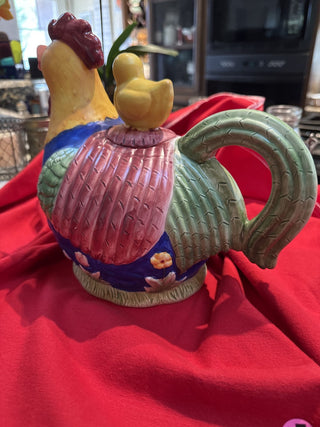 Rise & Shine Colorful Chicken/Chick Teapot-KL RCD
