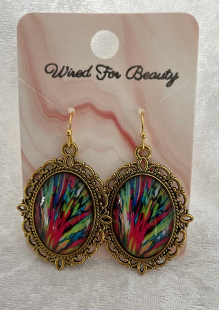 ornate oval earrings RSV