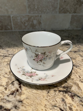 Vintage Noritake 6979 Marianne Tea Cup & Saucer (29) RCD|72229