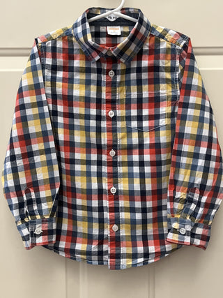 Gymboree Plaid L/S Shirt 5T - RSV|106612