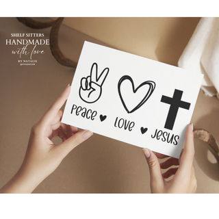 WD QUOTE: PEACE-LOVE-JEUS              RSV|67221