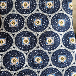 Men's - Vintage Nautica - Blue/Gray/Brown Geometric Necktie (BRI) - MTS|143143