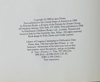 Vintage 1988 Old Bear Tales Hardcover Book RSV