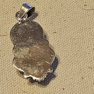 .925 2 stone blue royston turquoise pendant