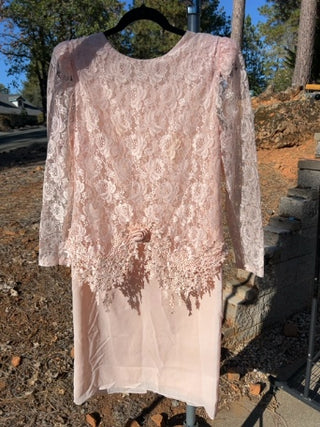 Vintage After Dark Lace Formal Dress