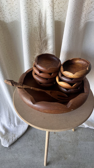 10-pc Wooden Bowl Set|66824