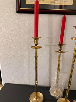 Vintage brass candlestick 14 inches RCD