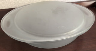 Frosted Oval Dish + Lid MTS