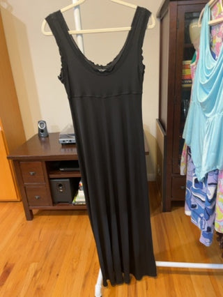 vtg black maxi dress