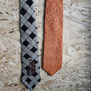 Men's - Vintage Tie Tree - Argyle + Golf Necktie (BRI) - MTS|143073