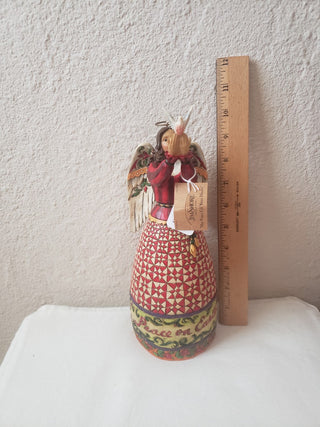 Jim Shore May Peace Fill Your Heart Angel w/Dove -lv RCD|123591