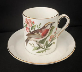 Royal Tuscan Audubon Birds Demitasse 8 cup and Saucers Fine Bone China England #63 VV MTS