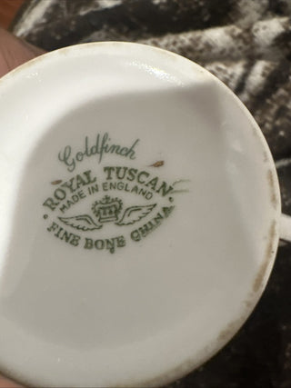 Royal Tuscan Audubon Birds Demitasse 8 cup and Saucers Fine Bone China England #63 VV MTS