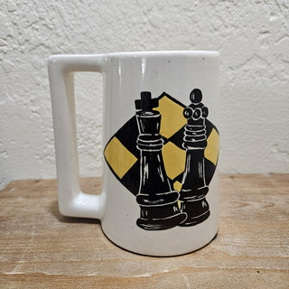 Handmade Vintage - King & Queen Chess - Ceramic Mug (BRI) - MTS|46299