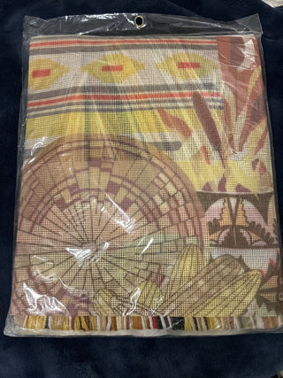 #91 NEW vintage 1980 Monarch Horizons "Indian Summer" needlepoint kit designed by Roger W. Reinardy