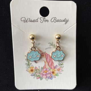 blue cloud earrings RSV