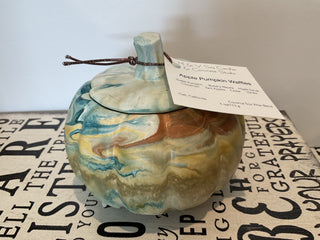 4 oz Handmade Cement Sm-Pumpkin Vessel Candle|109468