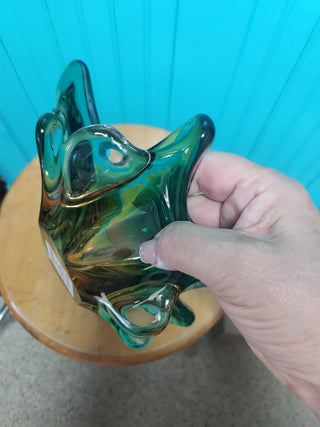 Vtg Mid-Century Murano Glass Bowl 1960s MTS|89748