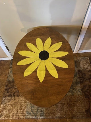 Small Sunflower drop leaf table