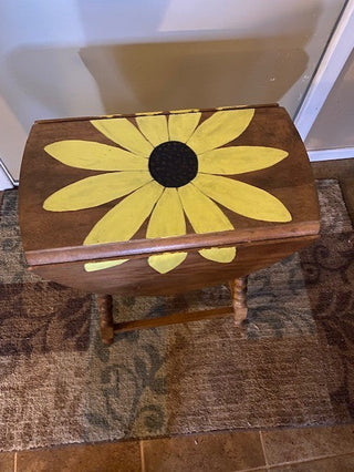 Small Sunflower drop leaf table