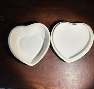 Mikasa heart w/orange water lilies trinket dish NM MTS|65848