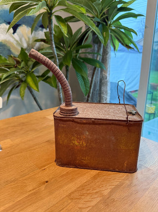 Vintage metal gas can