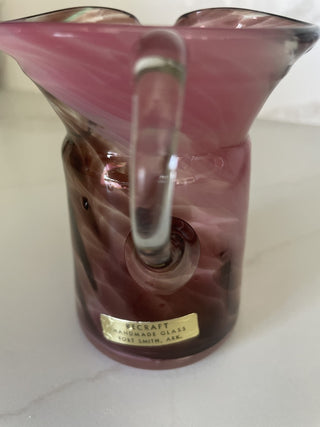 Hand blown glass creamer|75926