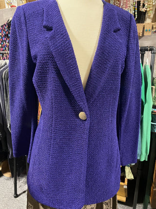 Purple St. John Knit Lady Jacket, 8 MTS|52816