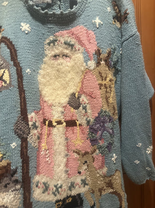 Hand Knit Nothern Isles Christmas Sweater. In good condition #62 VV MTS|131372